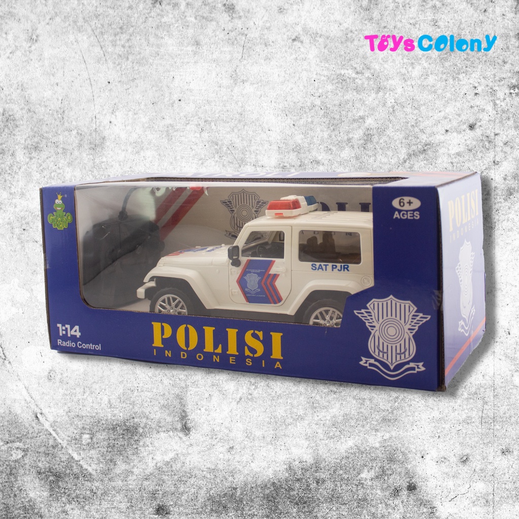 Mobil Jeep Remote Control Police Polisi Indonesia - Rock Crawler