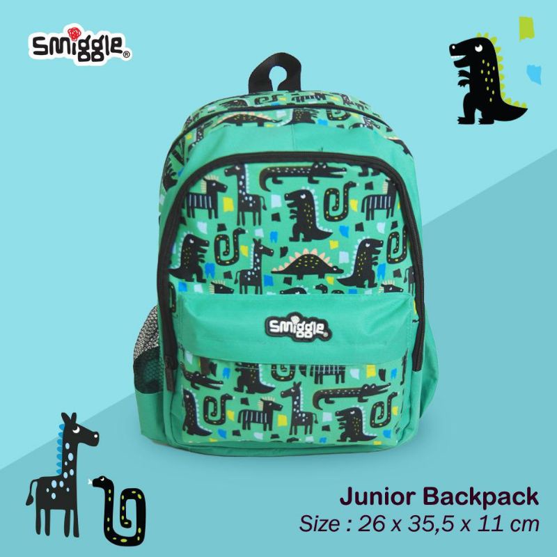 Smiggle Dino green /Tas ransel smiggle/Tas smiggle