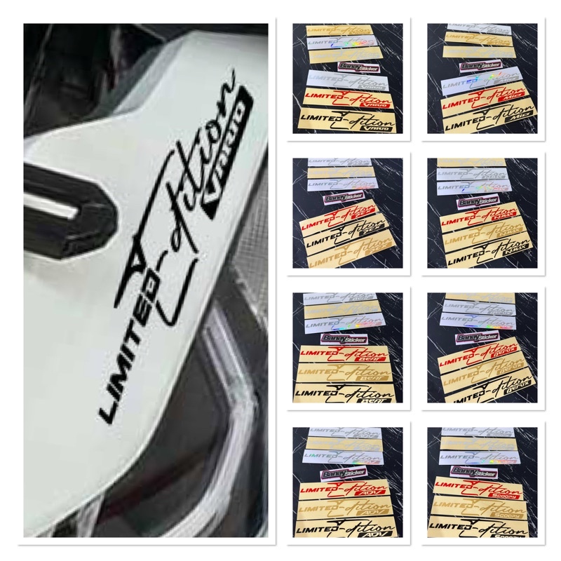 STICKER LIMITED EDITION PCX AEROX VARIO BEAT SCOOPY DLL CUTTING