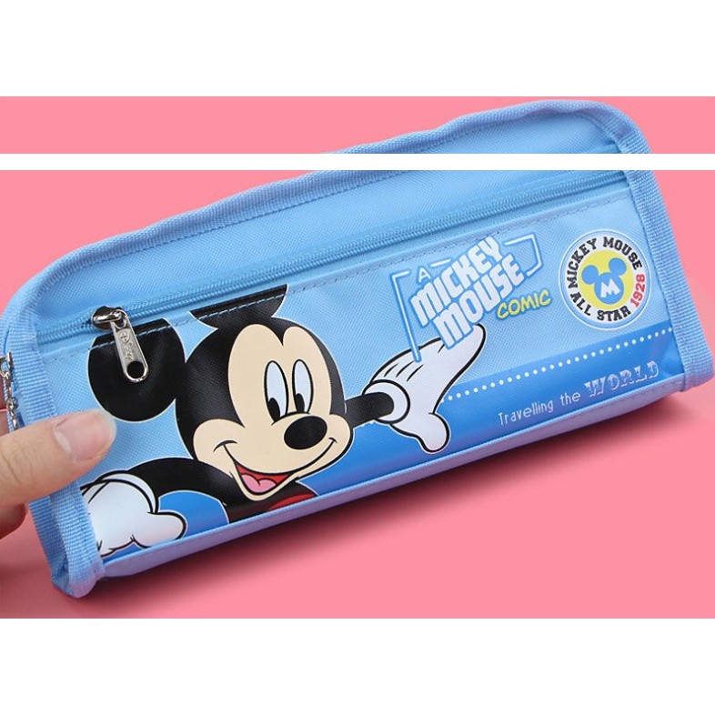 Tempat Pensil Jumbo Empuk DISNEY / Tempat Alat Tulis Besar Disney Princess &amp; Mickey Mouse