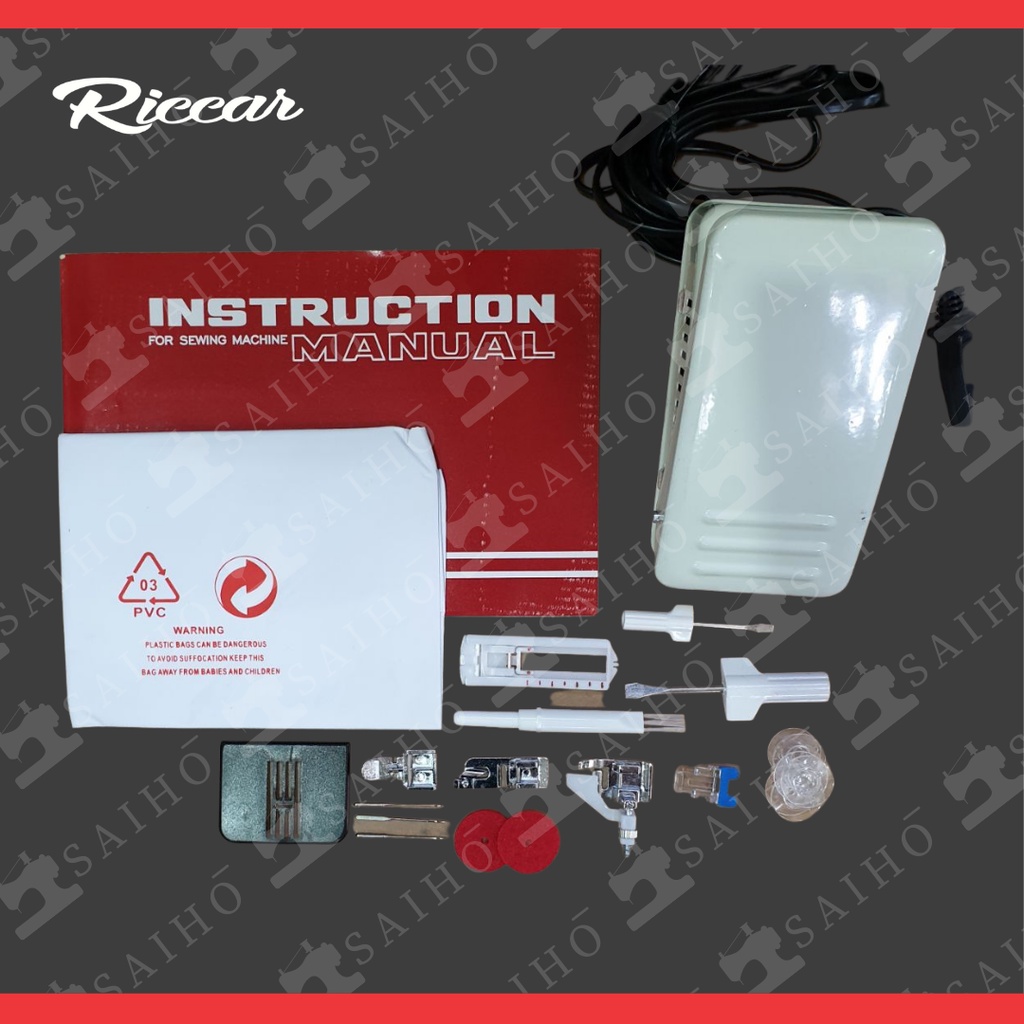 RICCAR JH 653 Mesin Jahit Portable Multifungsi | JAPAN Quality