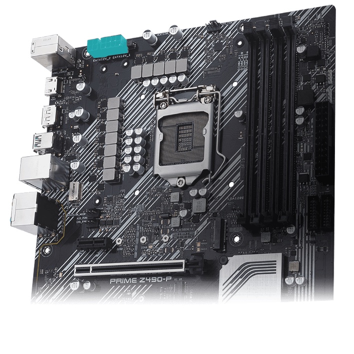 MOTHERBOARD ASUS PRIME H410M-D (Intel LGA 1200. Gen 10) GARANSI RESMI