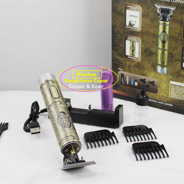 TRIMMER CLIPPER ALAT CUKUR RAMBUT WS-T99 CUKURAN BOTAK GROOMING CAS