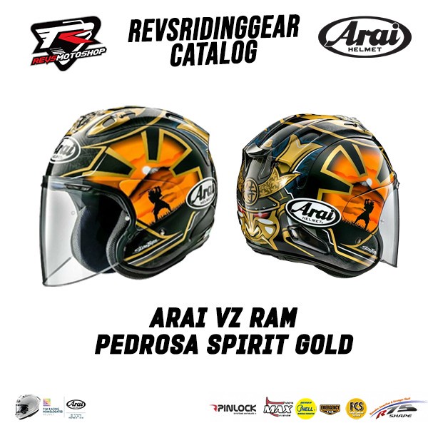 HELM ARAI RAM VZ PEDROSA SPIRIT GOLD