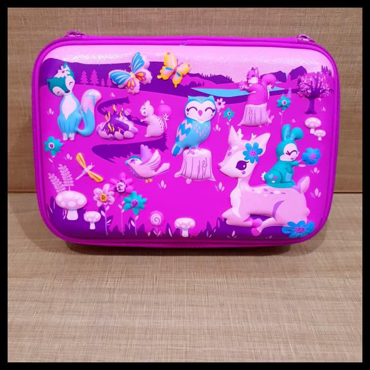 

TEMPAT PENSIL ALAT TULIS ORGANIZER SMIGGLE HARDCASE WATERPROOF 3D - UNGU