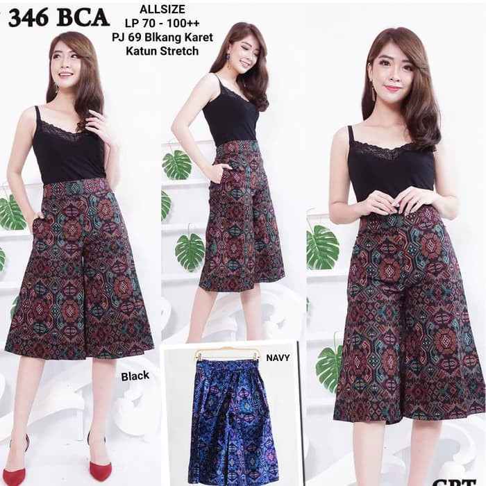 Kulot batik wanita / celana kulot batik modern