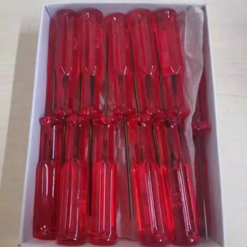 Obeng Bulat D&amp;T Merah 1,5mm