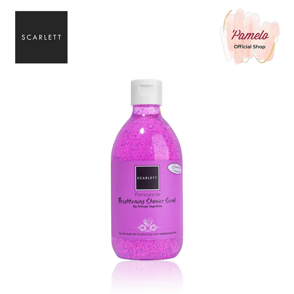 ❤️ Pamelo ❤️ Scarlett Whitening BPOM SALE 100% RESMI ORIGINAL SCARLET SCARLETT BY FELICYA ANGELISTA-Body wash Pomegrante