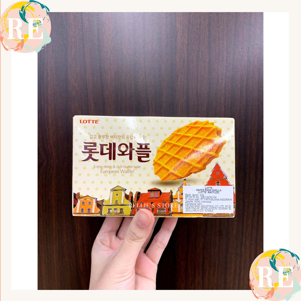Jual Lotte Waffles Wafer Rasa Vanilla Made in Korea 40gr | Shopee Indonesia