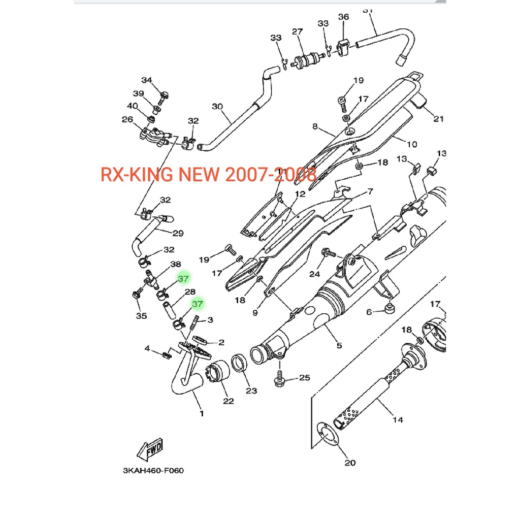 CLAMP CIR CLIP KLIP KLIPAN KLEMAN HOSE SELANG AIS HAWA UDARA KNALPOT VIXION LAMA BYSON XEON KARBU RXKING 2007-2008 SCORPIO Z LAMA NEW ORIGINAL YGP 90467-16800