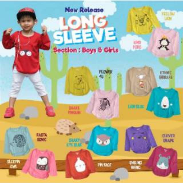 Minimo longsleeve | kaos anak branded | baju bayi