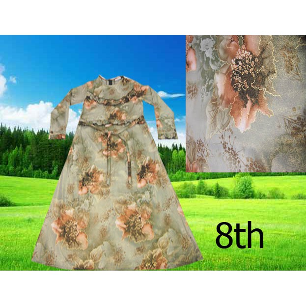 Gamis 8th bahan jaguar