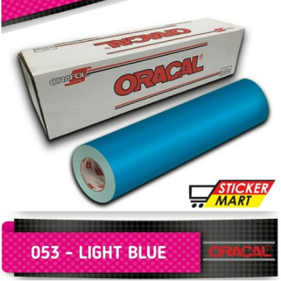 Sticker Oracal Light Blue 053 Glossy/Matte stiker motor mobil aquarium
