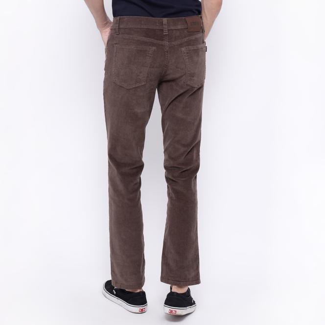 Edwin Celana Jeans 305-Cdr-Brown Reguler Fit Pria Panjang Coklat - Cokelat Muda, 28