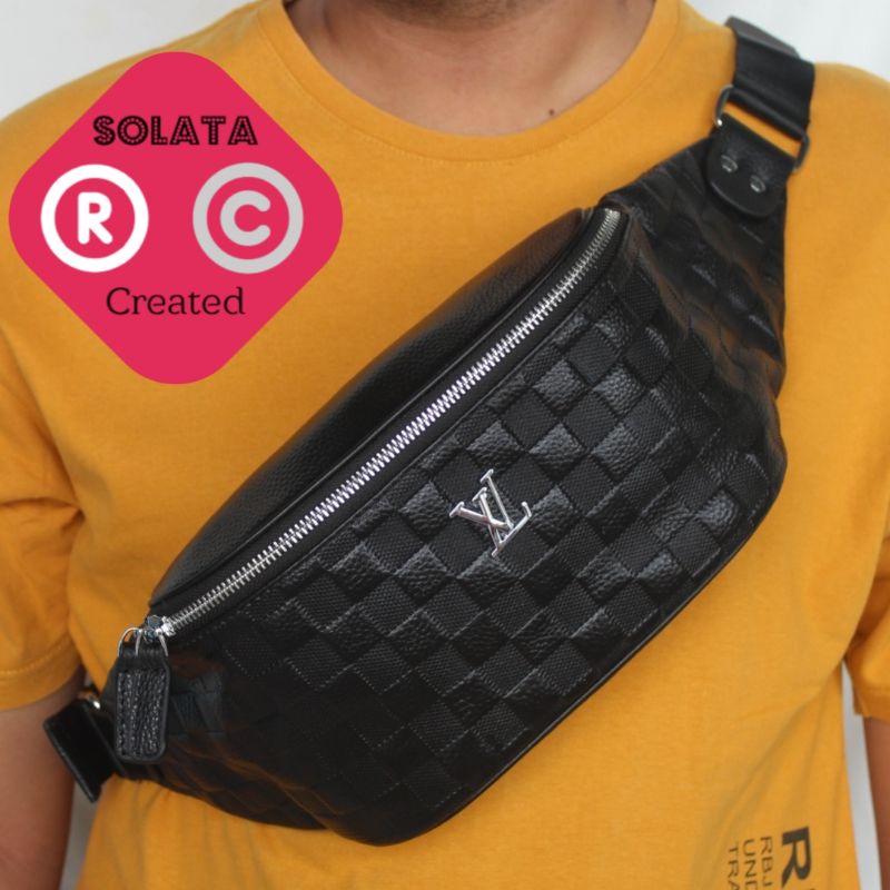Tas  Selempang KULIT ASLI - Slingbag  Pria wanita - Waistbag Kulit Asli - Tas Pinggang Kulit asli