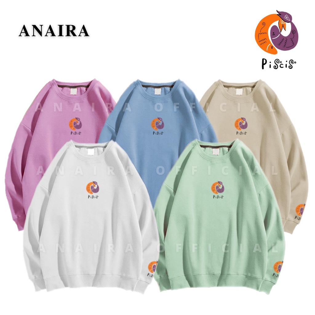 PISCIS SWEATER CREWNECK WANITA ANAIRAOFFICIAL
