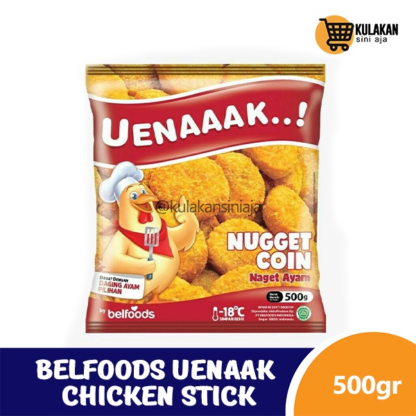 

Belfoods Small Nugget Ayam Coin Uenaaak 500 Gram