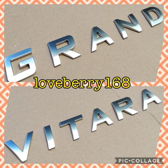 paket emblem kap mesin hood emblem tulisan GRAND VITARA