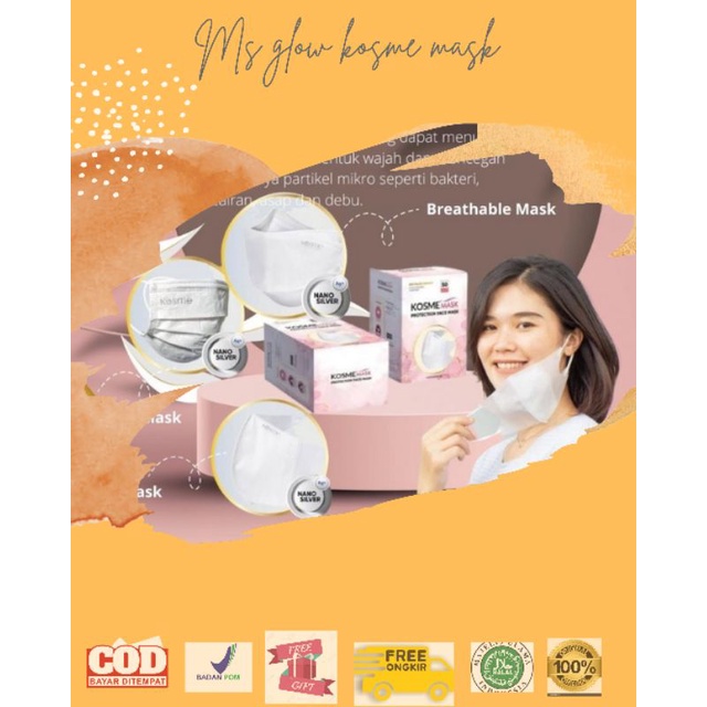 MS GLOW KOSME MASK / masker mulut