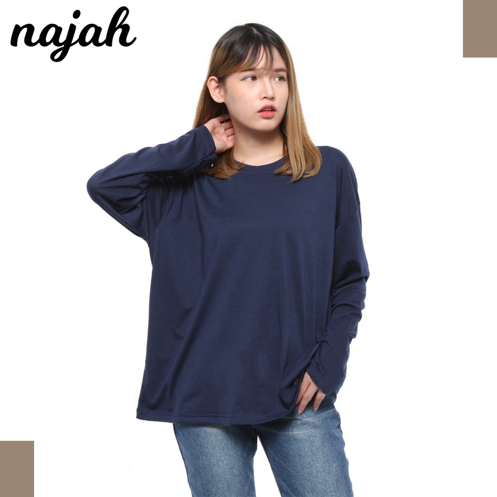  KAOS  WANITA  LENGAN  PANJANG  KAOS  POLOS WANITA  KAOS  V NECK 