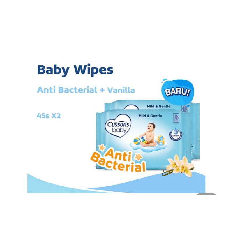 CUSSONS BABY  Wipes Mild &amp; Gentle 45'S