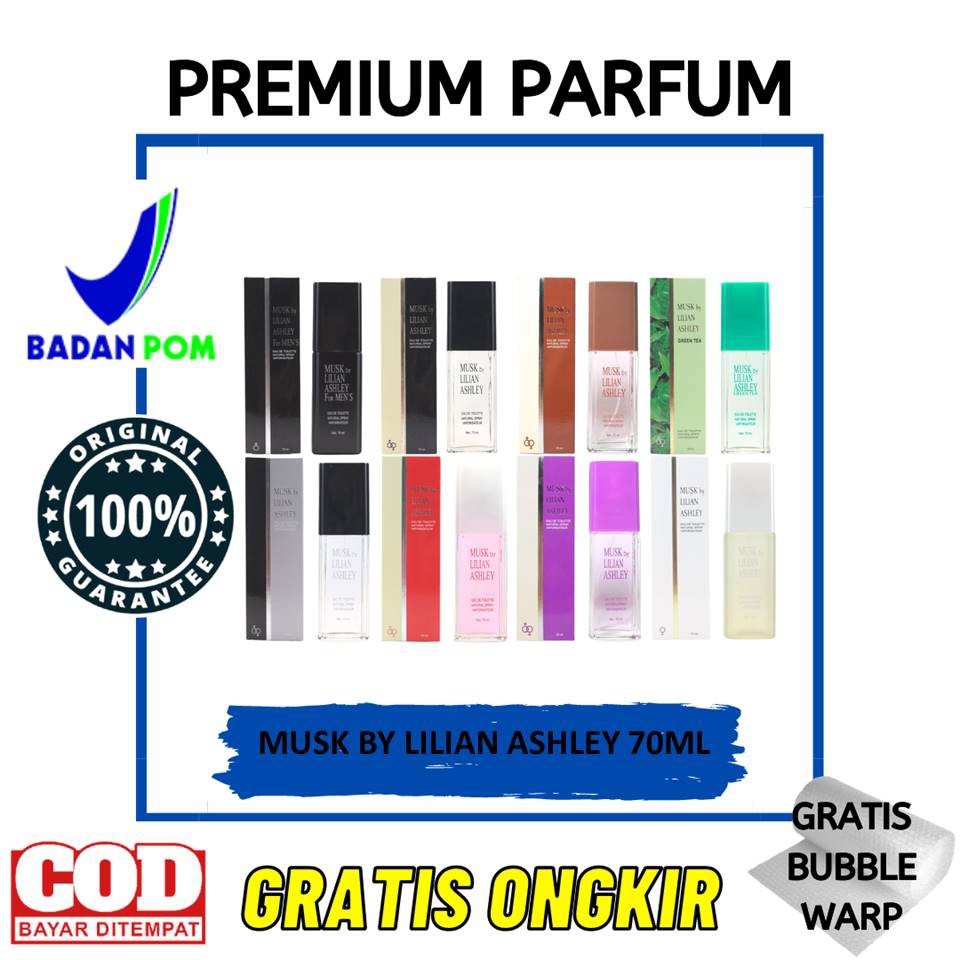 PARFUM PRIA & WANITA TAHAN LAMA PARFUM MUSK BY LILIAN ASHLEY 70ML - PARFUM ORIGINAL