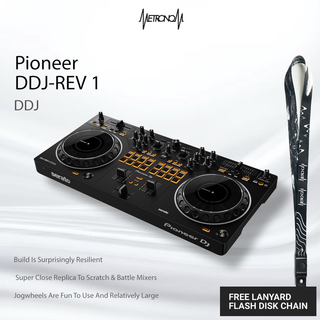 Pioneer DJ DDJ-REV1 Controller for Serato DJ (Black)
