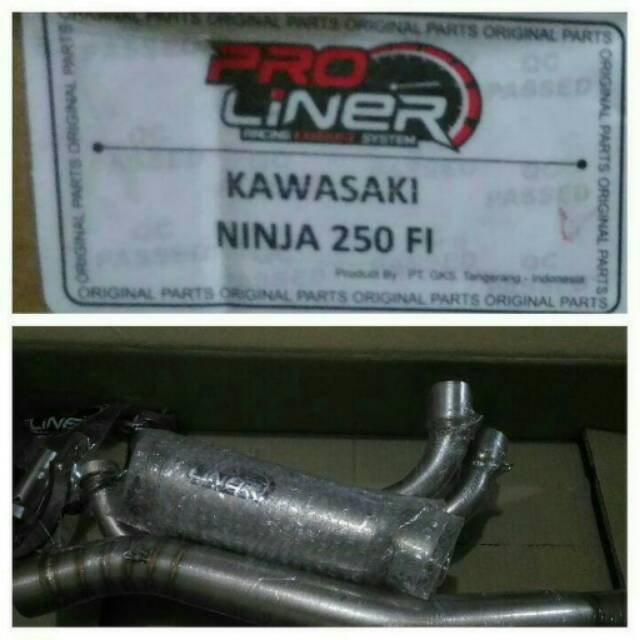 Knalpot pro-liner ninja 250 fi short