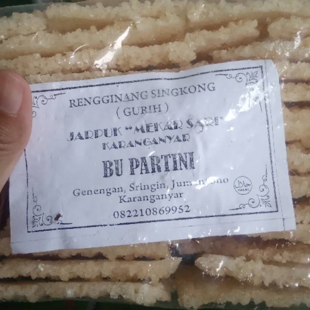 

Rengginang Singkong mentah