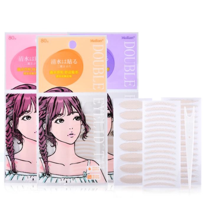 Skot Mata Jaring/Laced Eyelid Tape isi 80Pcs