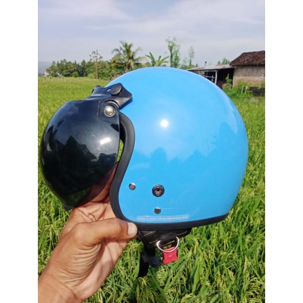 HELM RETRO ANAK JUNIOR starkidss (HNL)KACA Datar Usia 5-9 THN  ORIGINAL