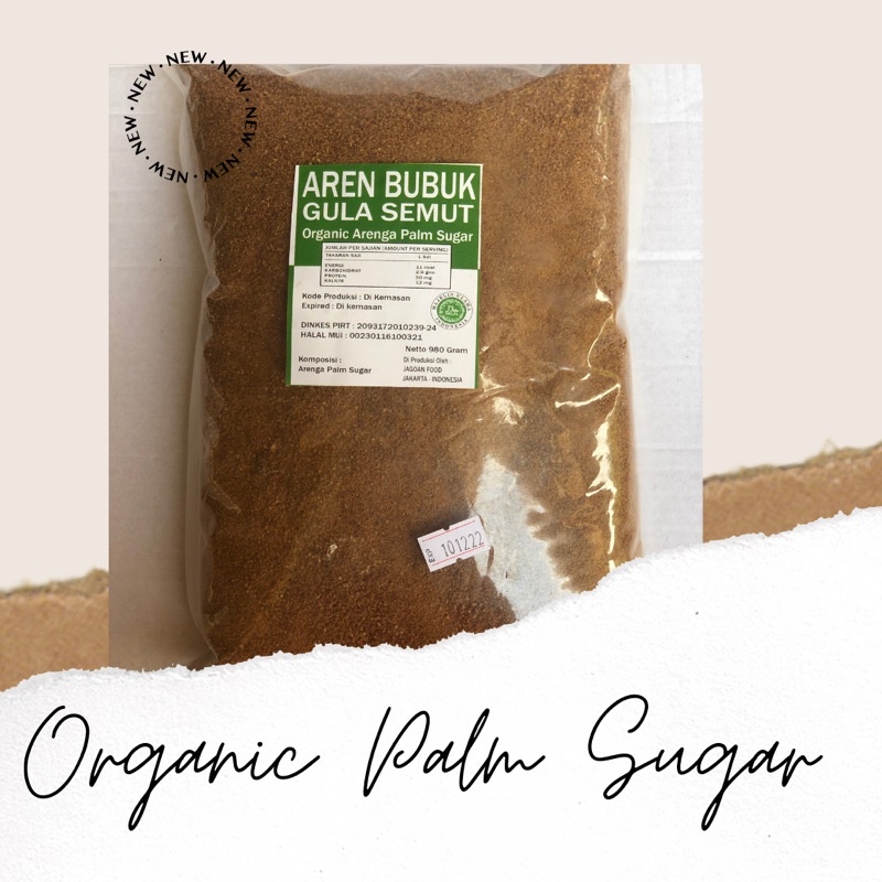 

Bubuk Gula Aren 1kg Organic Brown Sugar Grade A+ quality
