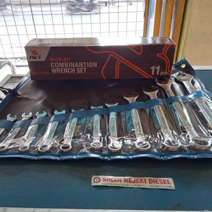 Kunci Ring Pas Set 8 - 24 mm 11 pcs IWT