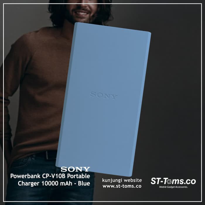 Sony Powerbank CP-V10B / CP V10 B Portable Charger 10000 mAh - Blue