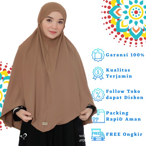Jilbab Bergo Maryam Diamond Premium Jumbo Tali Non Pet Syari Free Cadar SALVINA THALIA JUMBO
