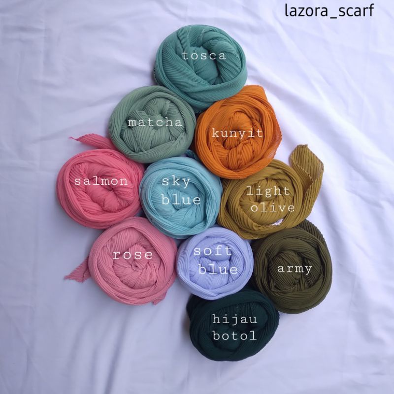 SEGIEMPAT PLISKET/SEGIEMPAT LIPIT/KERUDUNG PLISKET/ Pleated Square  [BACA DESKRIPSI]-1