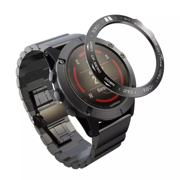 Metal Bezel ring casing case Garmin Fenix 5X PLUS STAINLESS STEEL besi