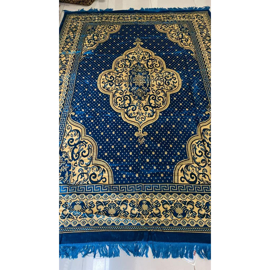 Karpet Carpet Permadani Hambal Alas Lantai Lipat Beludru Turkey Turki Jumbo 200 cm x 300 cm - 2