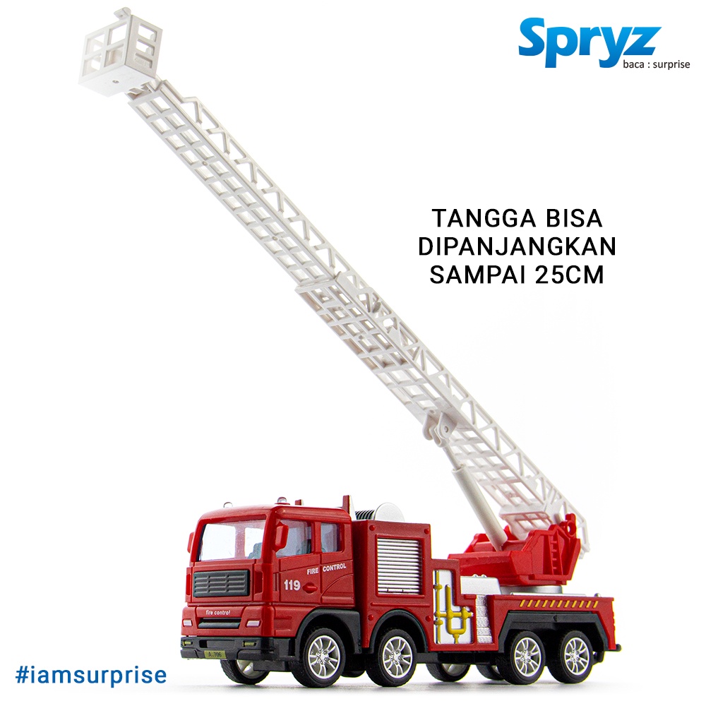 Spryz Construx 1:55 Truk Pemadam - A Mainan Miniatur