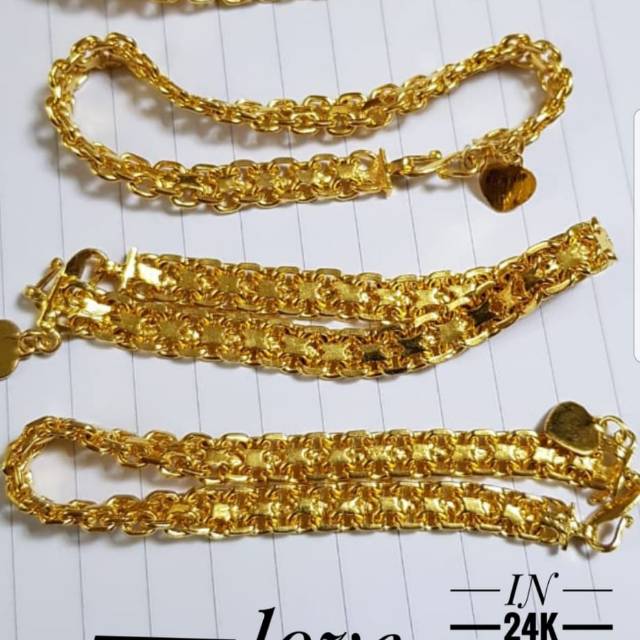 Xuping gelang lapis emas 24k 0520i