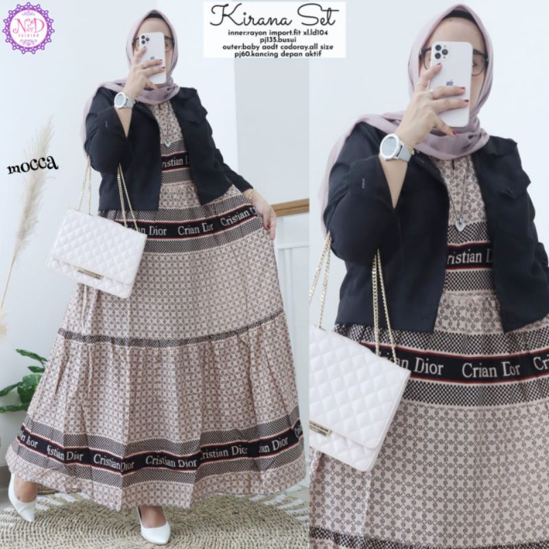 Anindya N&D Kirana Set || Ocana Set'14 Gamis Kekinian Original Terbaru