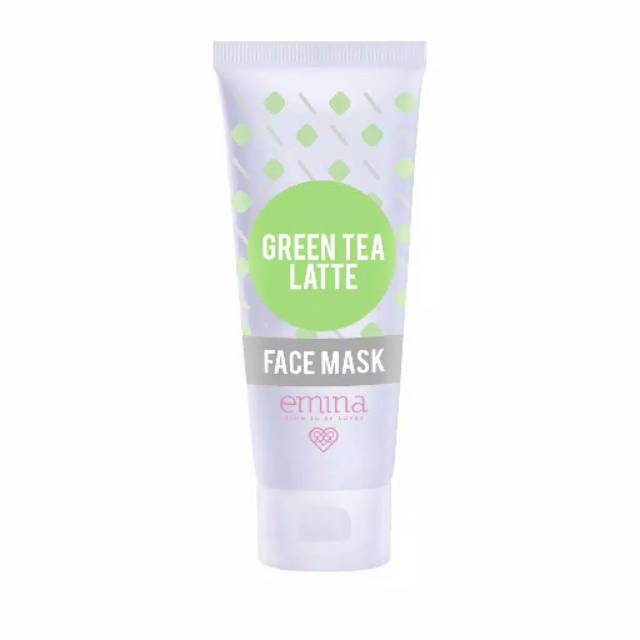 Emina Green Tea Latte Face Mask 60ml Emina Masker Jerawat Perawatan Wajah Bestseller Indonesia