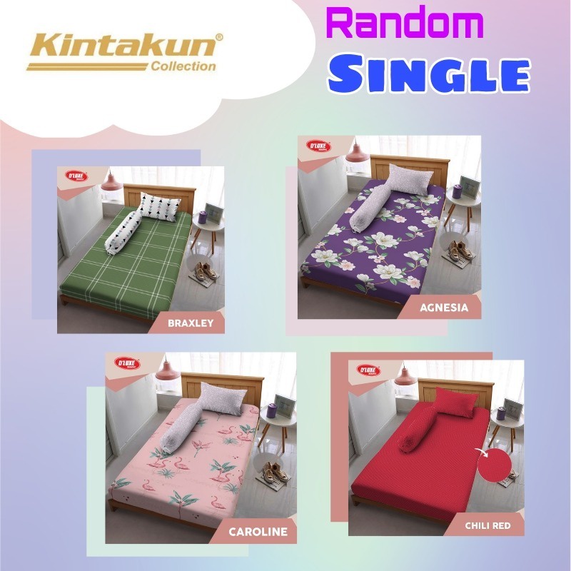 Kintakun Sprei DLuxe Single Size Uk. 120x200 cm - Random