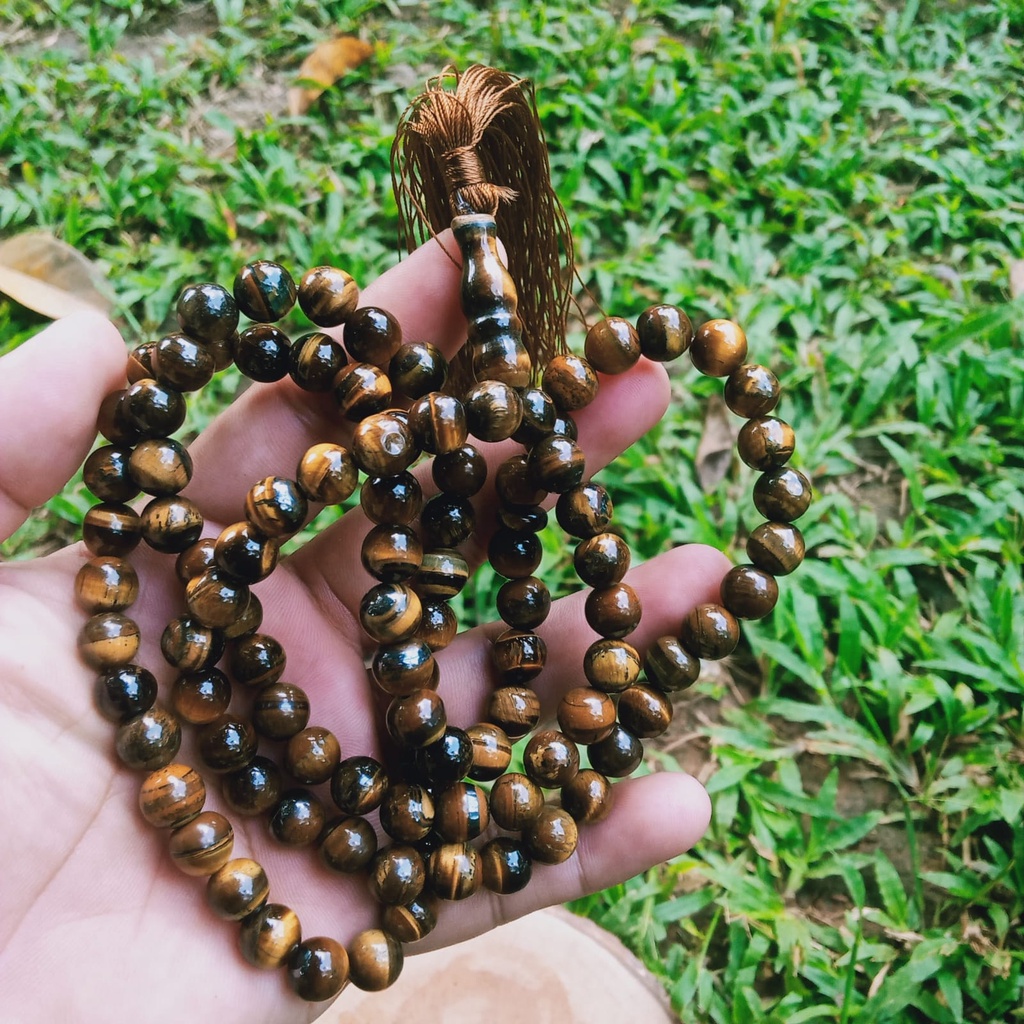 Tasbih Batu Akik Tiger Eye (N)