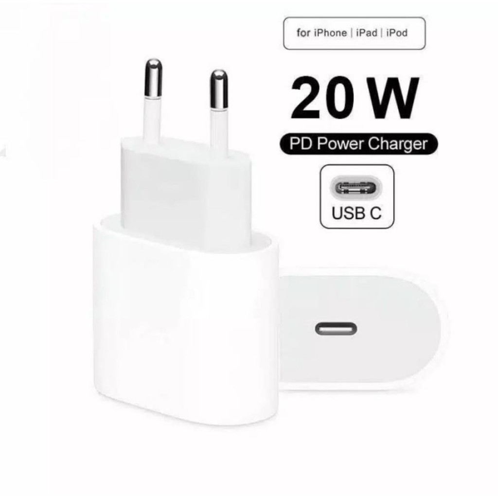 Adaptor Iphone 12 Iphone 12 Mini Iphone 12 Pro Iphone 12 Pro Max Batok Charger 20W USB C