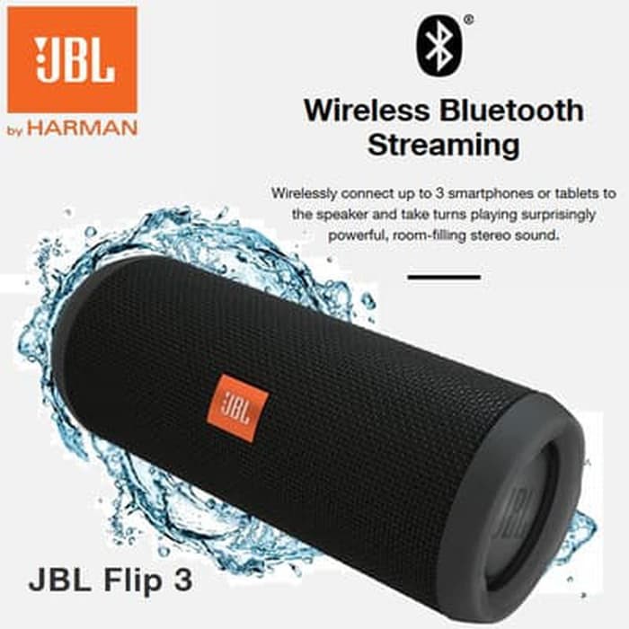 "JBL Flip 3 Portable Bluetooth Speaker - Garansi Resmi"