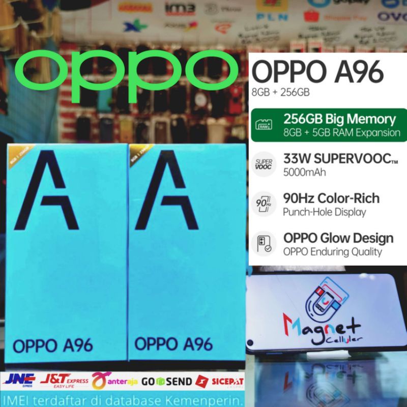 oppo a96 8 128 garansi resmi baru new segel bnib