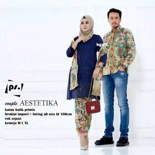 BATIKASLI BA1015 Kebaya Brukat Couple Baju  Kekinian  