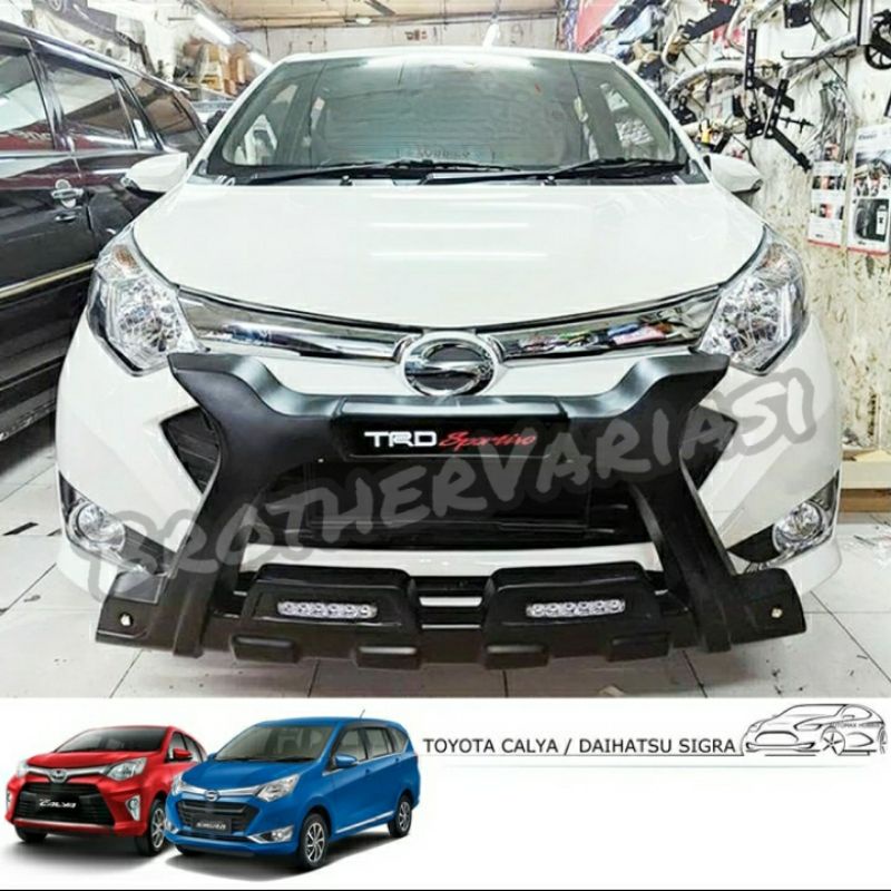Tanduk / Bemper Depan Calya / Sigra Model Luxury / Premium / New TRD 2016 sd 2023