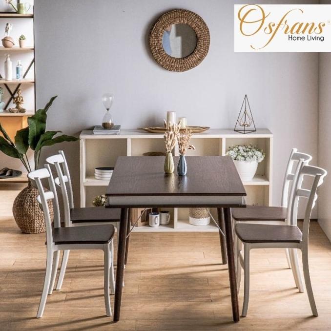 Dinning Table / Meja Makan Kayu Include 4 Kursi - Dtm Orion Cellycollection